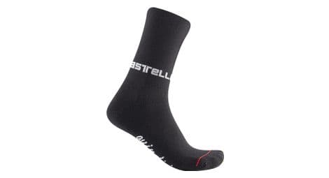 Paire de chaussettes castelli quindici soft merino noir