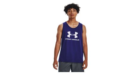 Debardeur under armour sportstyle logo bleu