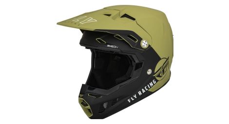 Fly racing fly formula cc centrum fullface helm olijf groen mat / zwart