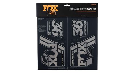 Fox racing shox stickers heritage 2019 black stealth