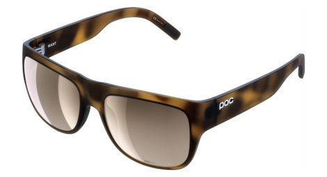 Paar poc want clarity tortoise brown / silver brown mirror goggles