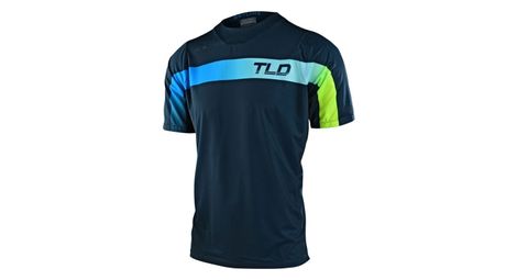 Maillot manches courtes troy lee designs skyline jet fuel bleu