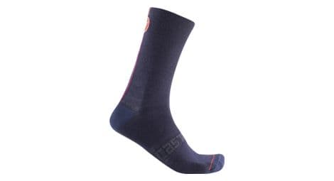 Paar castelli racing stripe 18 sokken blauw