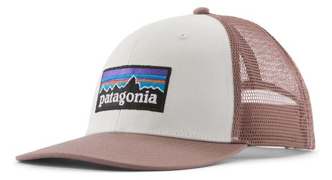 Casquette Patagonia P-6 Logo Trucker Blanc/Rose