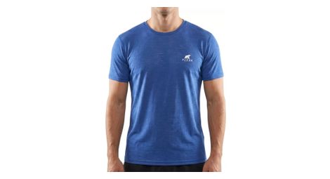 T-shirt technique homme Fjork Merino Finn MC 140 en laine mérinos – respirant, thermorégulateur et anti-odeurs bleu