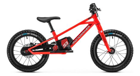 Produit reconditionné - draisienne électrique mondraker grommy 93 édition marc marquez 80 wh 16 rouge 2022 5 - 8 ans