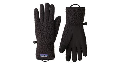 Gants patagonia retro pile gloves femme noir