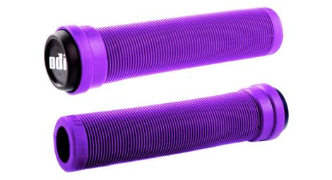 Paire de grips odi longneck flangeless 135mm violet