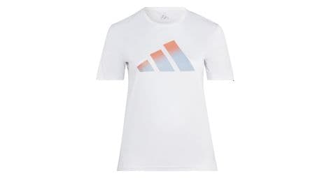 Camiseta de manga corta adidas performance run icons blanca