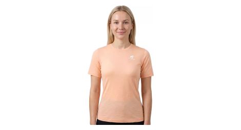 T-shirt technique femme Fjork Merino Bjork MC 140 en laine mérinos – respirant, thermorégulateur et anti-odeurs clair