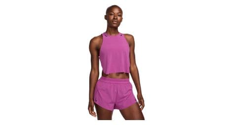 Débardeur crop nike aeroswift violet femme