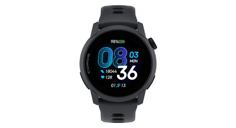 coros pace 4 gps watch black silicone strap