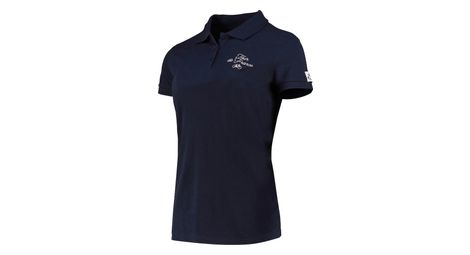 Polo manches courtes femme tour de france graphique bleu marine