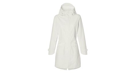 basil mosse bicycle rain parka women white