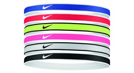 Cinta para la cabeza fina x6 nike swoosh sport headband 2.0 multicolor