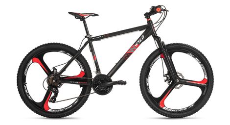 Vtt semi-rigide 26  sharp 3.0 mags wheels noir-rouge tc 51 cm 21 vitesses wyld