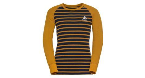 Maillot manches longues odlo active warm eco jaune noir enfant