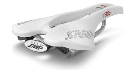 Selle smp f30c rails inox blanc