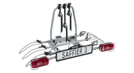 Eufab -  porte-vélos 3 vélos basculant sur attelage saffier 3  - en 7 broches - eufab