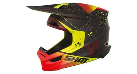 Casque enfant shot furious matrix red glossy