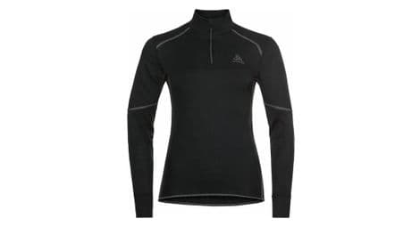 Maillot manches longues 1 2 zip odlo active x warm eco noir femme