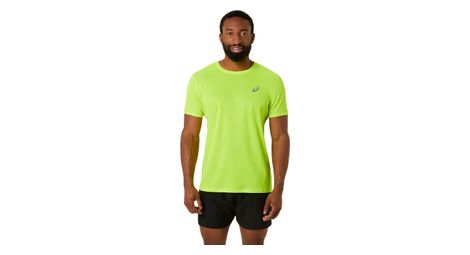 Asics core run kurzarm trikot gelb herren