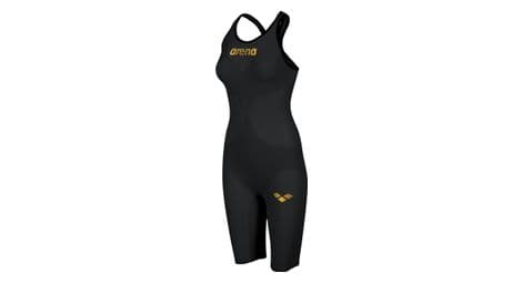 Maillot de bain combinaison femme arena powerskin carbon air² dos fermé noir or