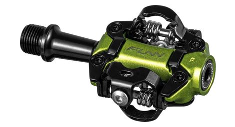 Paire de pédales automatiques funn tactic vert