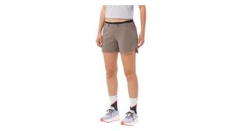 Salomon Sense Aero 5in Shorts Beige Damen
