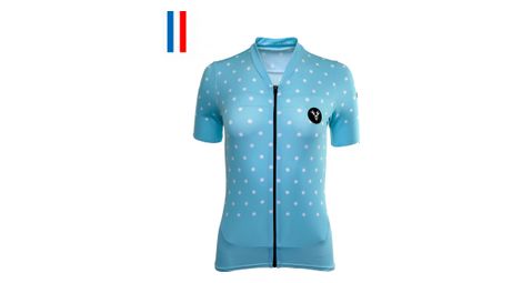 Maillot manches courtes femme lebram bleine bleu coupe ajustee