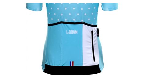 Bleine Blau Damen Kurzarm Trikot Angepasste Passform