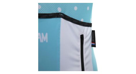 Bleine Blau Damen Kurzarm Trikot Angepasste Passform