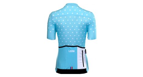 Bleine Blau Damen Kurzarm Trikot Angepasste Passform