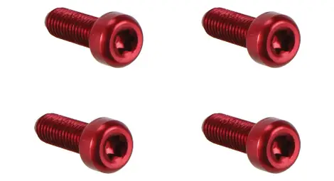 Woodman Vis porte-bidon Lite M5x15 mm x4 Rouge
