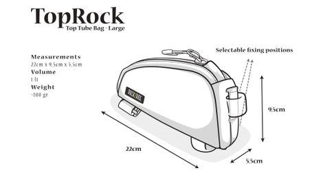 Toprock Large 1l Toptube Bag Black