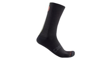 Paar castelli racing stripe 18 sokken zwart