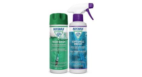 Lessive tech wash 300ml et imperméabilisant softshell proof spray-on 300ml