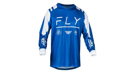 Maillot vtt manches longues fly racing f-16 bleu homme