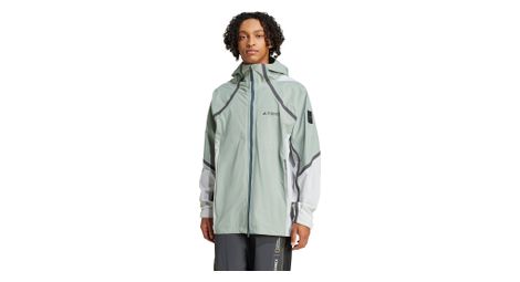 Chaqueta impermeable adidas terrex national geographic verde hombre