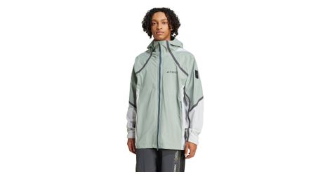 Wasserdichte Jacke adidas Terrex National Geographic Grün Herren