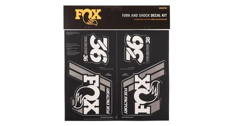 Kit stickers fox racing shox heritage argent