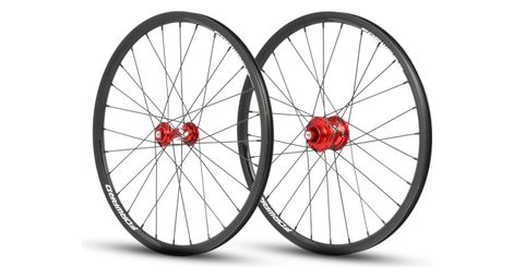 Paire de roues alu expert 20 forward joyride / pride control v1 10/10mm rouge