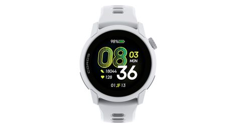 coros pace 4 gps watch white silicone strap