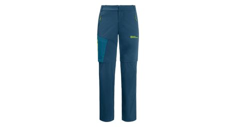 Pantalon convertible jack wolfskin glastal zip away bleu homme