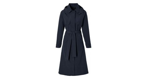 basil mosse bicycle rain trenchcoat women blue