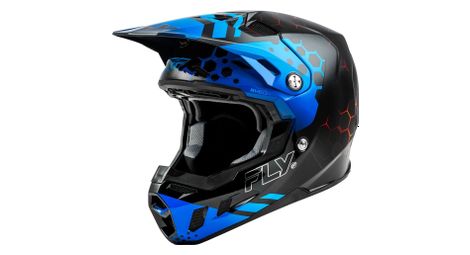 Casque integral fly racing fly formula cc tektonik noir bleu rouge