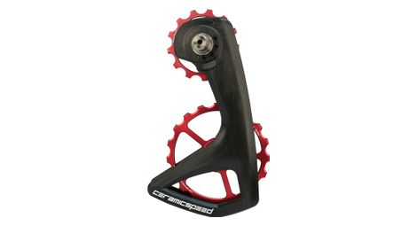 Chape de dérailleur ceramicspeed ospw rs 5-spoke 13/19t pour dérailleur shimano ultegra di2 (r8150) / dura-ace di2 (r9250) 12v rouge