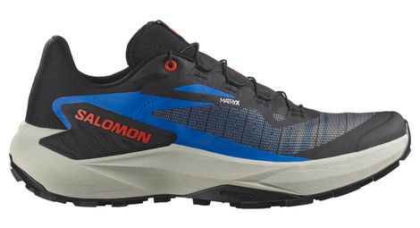 salomon genesis trail shoes black blue red men s