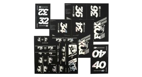 Kit stickers fox racing shox heritage fourche et amortisseur