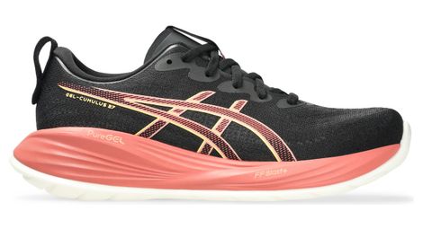 asics gel cumulus 27 black pink women s running shoes